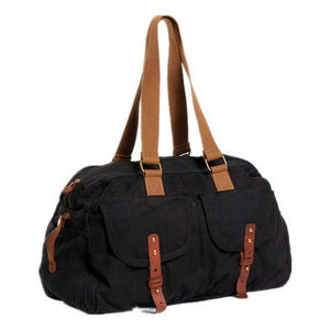 Medium Size Duffle Bag GYM Bag Canvas Duffel Bag Canvas Travel Bag C33BLK